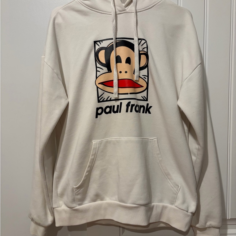 Vintage Paul Frank White Sweater with Iconic Monkey Design